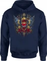 Serce Róże Miłość Anielskie Skrzydła Męska bluza z kapturem 