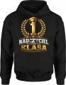 Nauczyciel pierwsza klasa złoty medal wychowawca Męska bluza z kapturem 