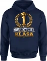 Nauczyciel pierwsza klasa złoty medal wychowawca Męska bluza z kapturem 