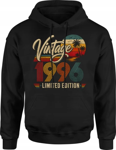 Vintage 1996 limited edition rocznik  legendarny styl Męska bluza z kapturem 