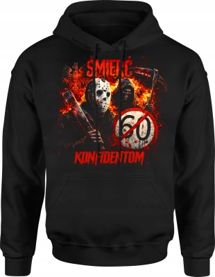 Śmierć Konfidentom Mroczny Reaper Maska Męska bluza z kapturem