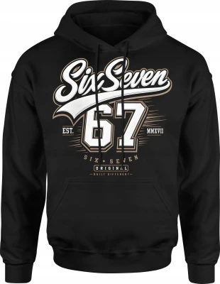 Six Seven 6 7 original est styl Męska bluza z kapturem