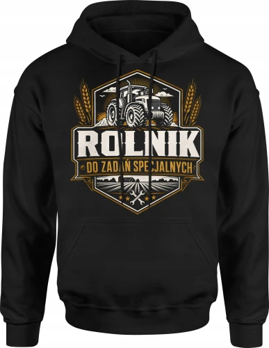 Rolnik Do Zadań Specjalnych Traktor Gospodarstwo Rolne Męska bluza z kapturem 