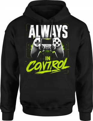 Always In Control Gracz Gaming Pad Konsola Męska bluza z kapturem