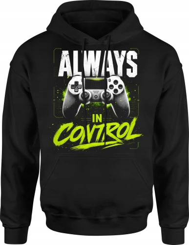 Always In Control Gracz Gaming Pad Konsola Męska bluza z kapturem 