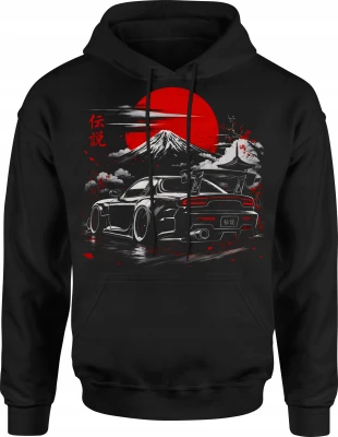 JDM Tokyo Racing Culture Japonia Drift Tuning Męska bluza z kapturem