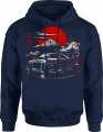 JDM Tokyo Racing Culture Japonia Drift Tuning Męska bluza z kapturem 