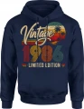 Vintage 1986 limited edition rocznik  legendarny styl Męska bluza z kapturem 