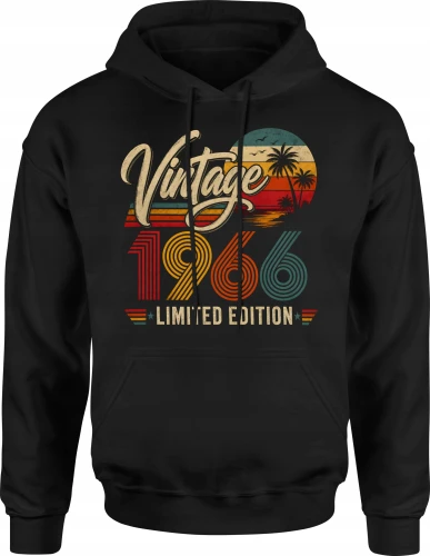 Vintage 1966 limited edition rocznik legendarny styl Męska bluza z kapturem 