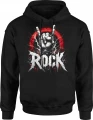 Heavy Metal Muzyka Rockowa Gest Rogi Koncert Męska bluza z kapturem 