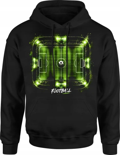 Football stadion piłka nożna arena sportowa Męska bluza z kapturem 