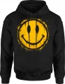 Smile face graffiti emoji happy Męska bluza z kapturem 