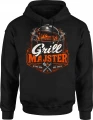 Grillowanie mistrz ognia barbecue król grillu Męska bluza z kapturem 