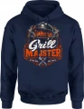 Grillowanie mistrz ognia barbecue król grillu Męska bluza z kapturem 