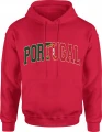 Portugal Flaga Portugalii Football Fan Style Męska bluza z kapturem 