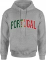 Portugal Flaga Portugalii Football Fan Style Męska bluza z kapturem 