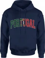 Portugal Flaga Portugalii Football Fan Style Męska bluza z kapturem 