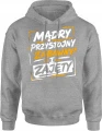 Mądry przystojny zabawny i zajęty cytat Męska bluza z kapturem 