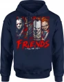 Kultowe postacie horroru friends till the end Męska bluza z kapturem 