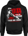 Jeśli Tata Tego Nie Naprawi młotek humor Męska bluza z kapturem 