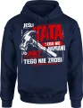 Jeśli Tata Tego Nie Naprawi młotek humor Męska bluza z kapturem 