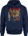 Instinct No Regrets leopard drapieżnik Męska bluza z kapturem 
