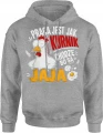 Praca Jest Jak Kurnik Chodzę Bo Są Jaja kura Męska bluza z kapturem 