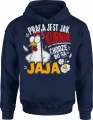 Praca Jest Jak Kurnik Chodzę Bo Są Jaja kura Męska bluza z kapturem 
