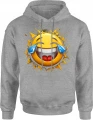 Emoji płaczę ze śmiechu emotka Męska bluza z kapturem 
