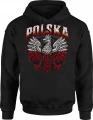 Polska Orzeł Biały Godło Duma Ojczyzna Męska bluza z kapturem 