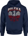 Polska Orzeł Biały Godło Duma Ojczyzna Męska bluza z kapturem 