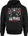 Ultras kibice stadionowi race dymne fanatycy piłkarscy Męska bluza z kapturem 