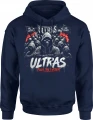 Ultras kibice stadionowi race dymne fanatycy piłkarscy Męska bluza z kapturem 