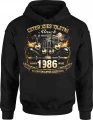 Czterdziestoletni klasyk rocznik 1986 auto vintage motoryzacja oldschool Męska bluza z kapturem 