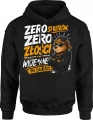 Zero smutków zero złości wyjebane po całości niedźwiedź Męska bluza z kapturem 