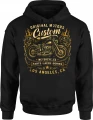 Custom Motorcycles chopper biker motocykl oldschool Męska bluza z kapturem 