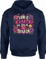 Lubię kwiatki ale wolę róże serca zabawny Męska bluza z kapturem 