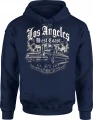 Los Angeles lowrider city of angels samochód vintage  Męska bluza z kapturem 
