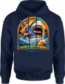 Myśl pozytywnie shark beach summer holiday Męska bluza z kapturem 