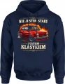 Maluch klasyk auto fiat oldschool Męska bluza z kapturem 