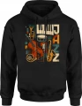 Muzyka Jazz instrumenty saksofon trąbka fortepian Męska bluza z kapturem 