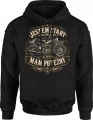 Jestem stary ale motor mam potężny  Męska bluza z kapturem 
