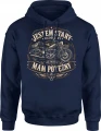Jestem stary ale motor mam potężny  Męska bluza z kapturem 