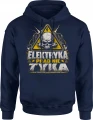 Elektryka prądu nie tyka wysokie napięcie ostrzeżenie Męska bluza z kapturem 