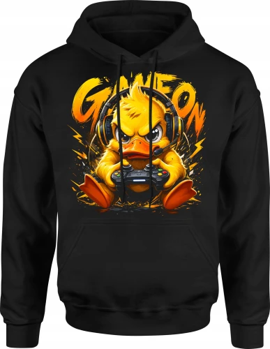 Gamer kaczka z padem gracz konsola gaming Męska bluza z kapturem 