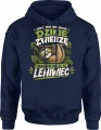 Drzemie we mnie dzikie zwierzę leniwiec zabawny Męska bluza z kapturem 