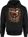 Szalony potwór creepy clown straszna bestia Męska bluza z kapturem 