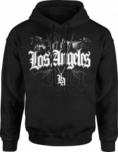 Los Angeles California street urban city Męska bluza z kapturem 