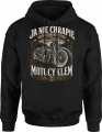 Ja nie chrapię ja śnię że jeżdżę motocyklem chopper Męska bluza z kapturem 