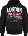 London Big Ben flaga Wielkiej Brytanii UK Męska bluza z kapturem 